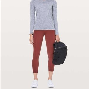 Lululemon Final Lap Crop 23” Size 8 Savannah Color